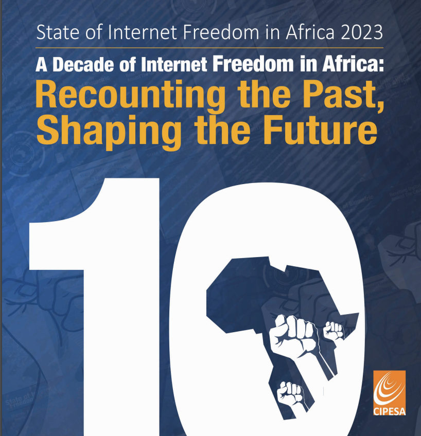 State of internet Freedom in Africa 2023 report cover